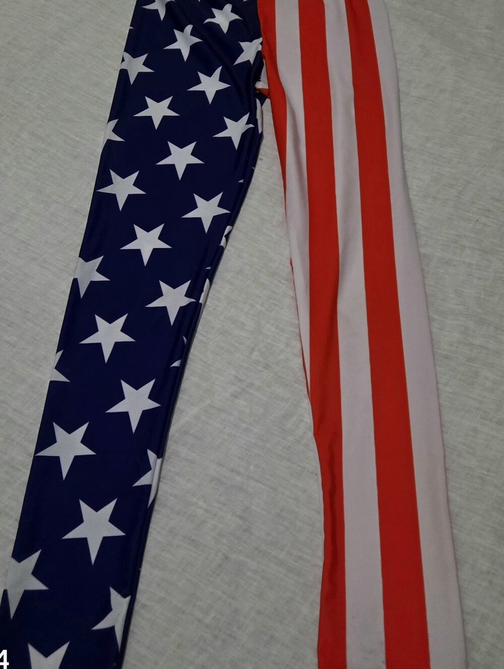 XS  American Flag Stars & Stripes Leggings - Red, White & Blue Spandex Handmade